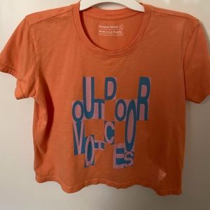 Rare Outdoor Voices Crop Graphic Tee
